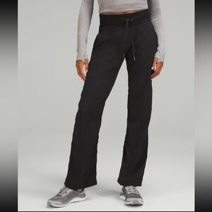 Black Lululemon unlined dance studio mid rise full length pants